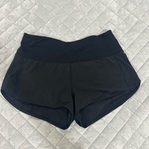 lululemon athletica Women's Black Athletic Shorts